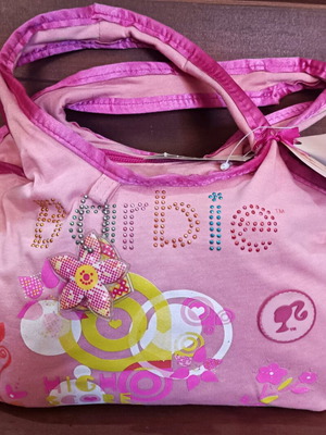 Barbie 2007 bag new pink fabric shoulder