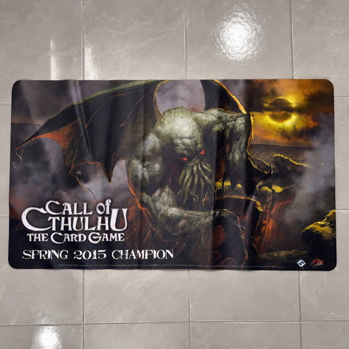 Playmat Call of Cthulhu The Card Game Spring 2015 Champion like new