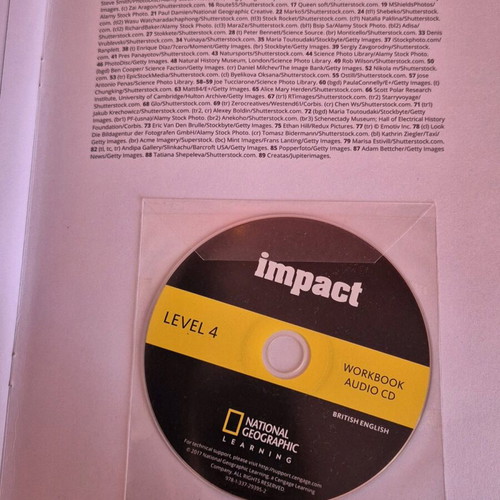 Impact 4 Workbook like new with audio CD