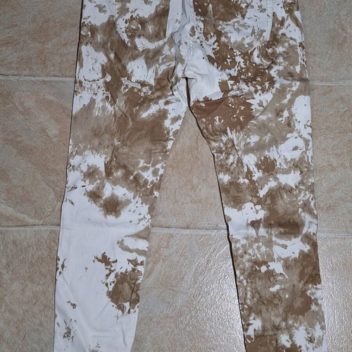Women's pants like new, size XL, white-beige
