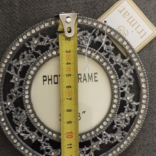 Trimar photo frame 3x3" new, vintage style with rhinestones