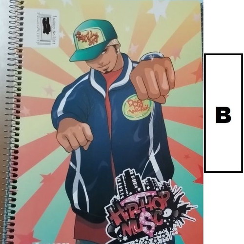 Salko Paper spiral notebook 1 subject Hip Hop Music