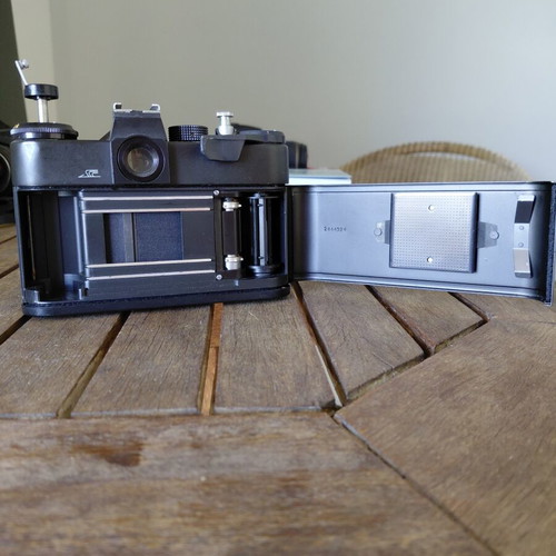 Zenit‑E film camera with Helios‑44M‑4 58mm f/2 lens used