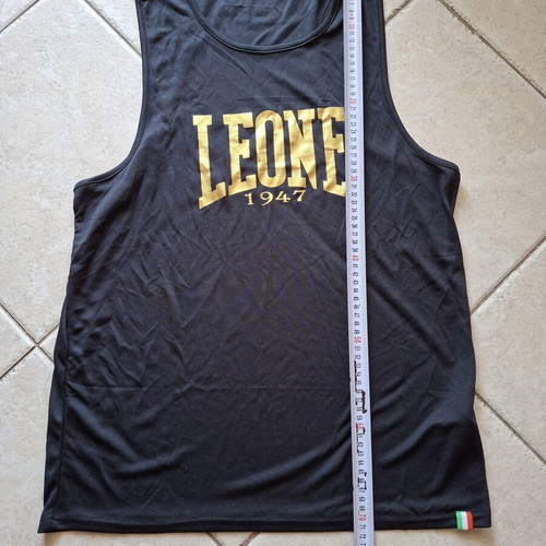 Leone 1947 DNA Tank top, black with gold details, XL unisex