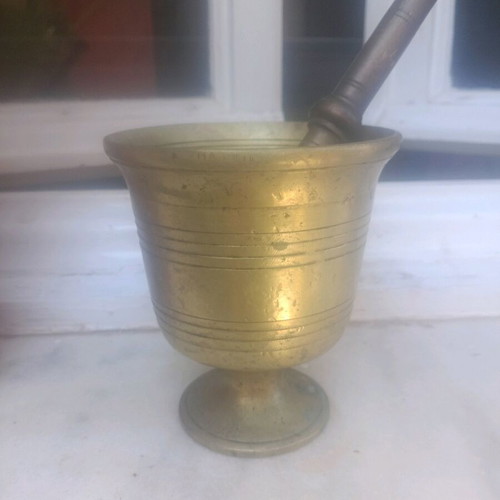 Brass mortar used