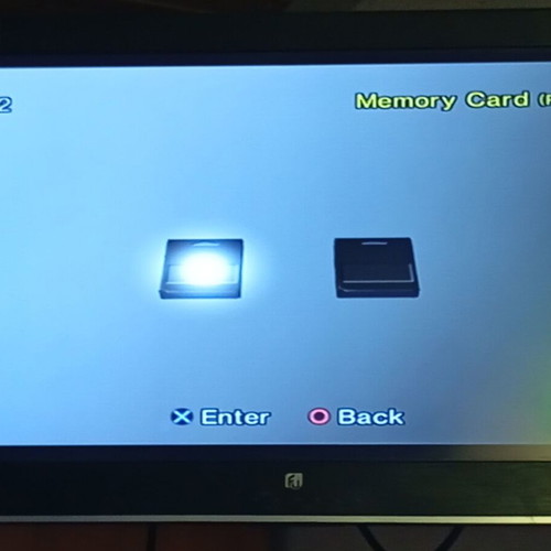 Sony PS2 memory cards, 8 MB and 128 MB, set of two