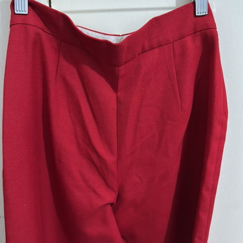 Zara pants used, red, size XS 34 6, slim waist