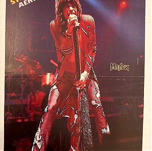 Steven Tyler Aerosmith Ένθετο Αφίσα από περιοδικό ΜΠΛΕΚ Σε καλή κατάσταση Τιμή 5 Ευρώ