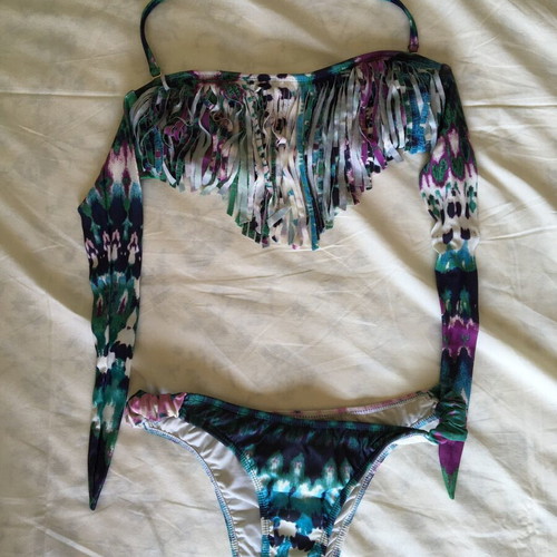 Swimming suit with removable string top, size S