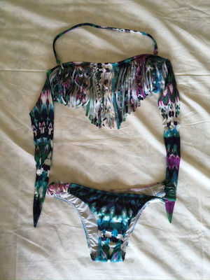 Swimming suit with removable string top, size S