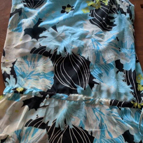 Miss Simbolo women's summer blouse like new, black multicolor, size M