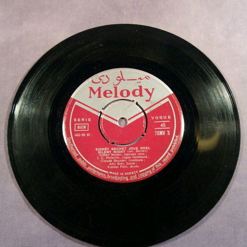 Sidney Bechet White Christmas 7" used, very good condition x3