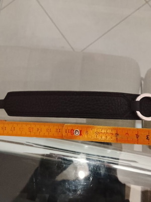 Leather bracelet Dyrberg/Kern unisex like new, black, 22 cm