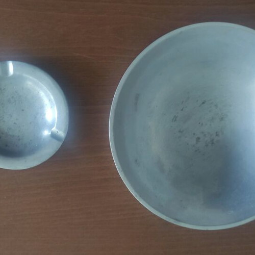 Tin useful items used, set of 2 pieces