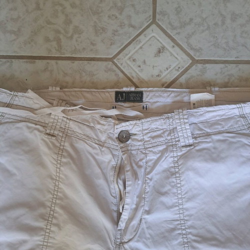 Armani white jeans like new, size XL