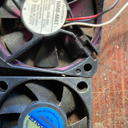 Fans used, various sizes