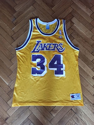 Los Angeles LA Lakers Jersey Shaquille O'Neal 34 Champion used