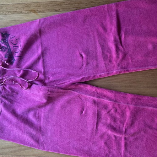 Juicy Couture velour pants medium like new, pink