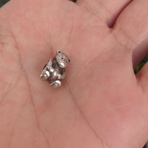 Pandora Bear Charm S925 used, silver