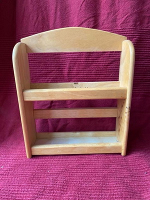 Wooden spice rack used