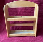 Wooden spice rack used