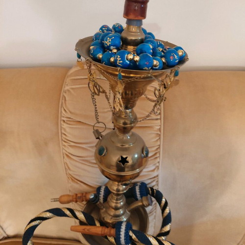 Hookah new 1 meter height with large decorative komboloi