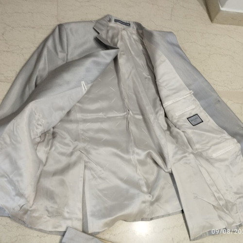 Berto Lucci suit gray, like new, includes shirt size M