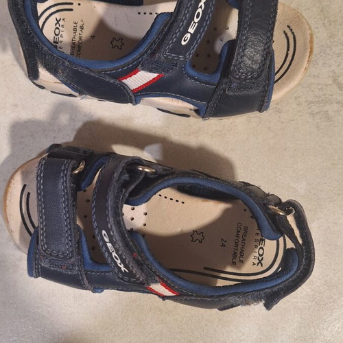 Geox sandals size 24 used, blue