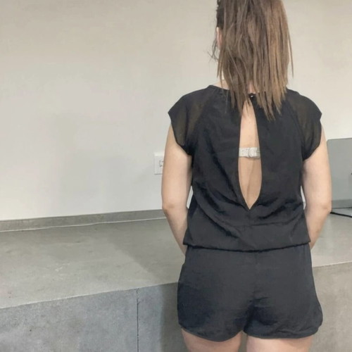 River Island Black One-Piece Shorts Romper like new, size S 36