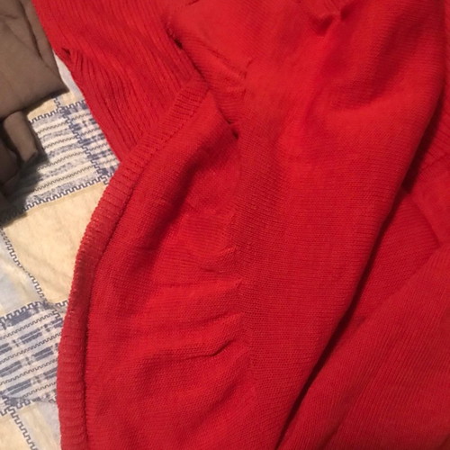 Knitted sleeveless dress new, red
