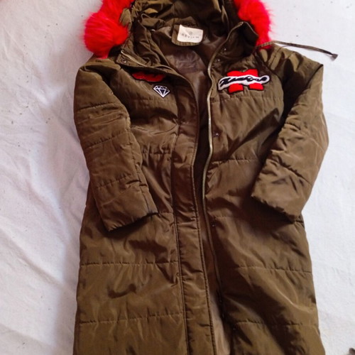 Parka long medium used with colorful fur hood