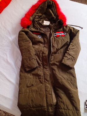 Parka long medium used with colorful fur hood