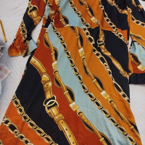 Zara dress large size midi length multicolor like new