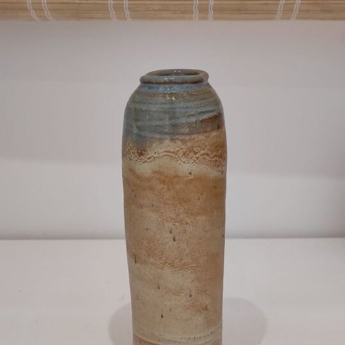 Ceramic vase like new with rustic style and double glaze