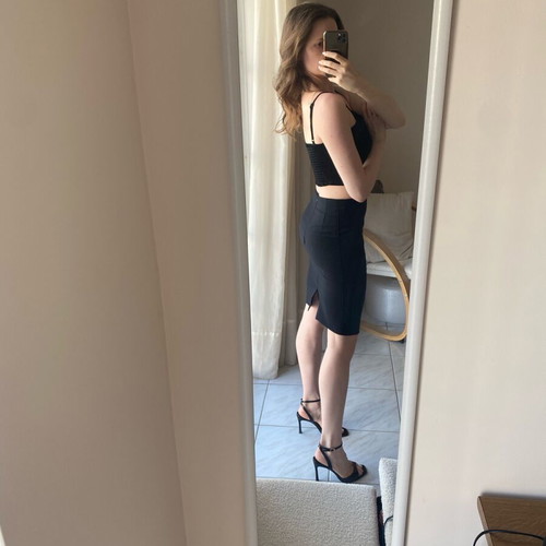 Zara black pencil skirt size XS like new