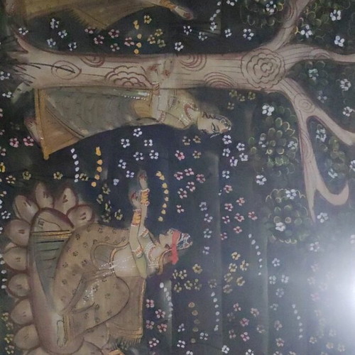 Pichwai Handpainted Hindu Fabric Painting Like New