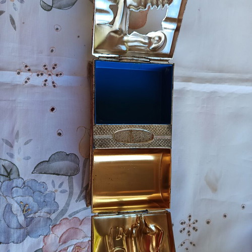 Japanese Silver Plated Smoking Set used with Detachable Ashtray 1950–1955