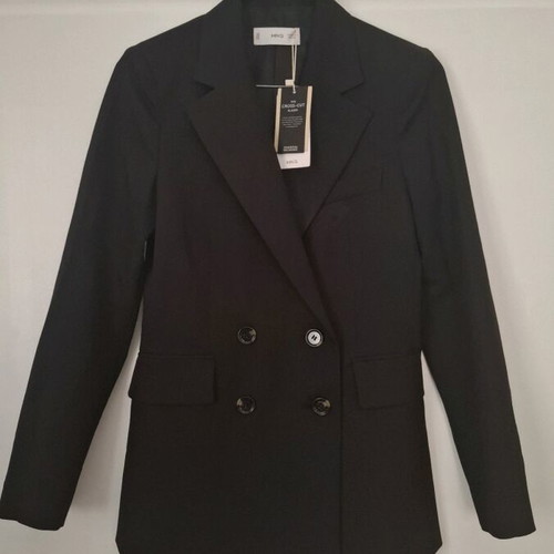 Mango Black Jacket New, Size XXS