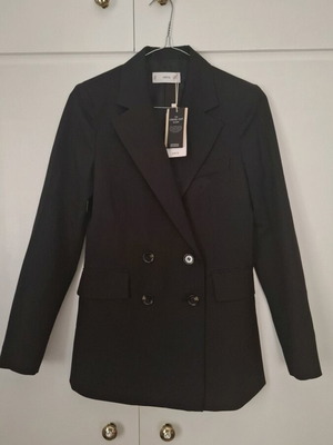 Mango Black Jacket New, Size XXS
