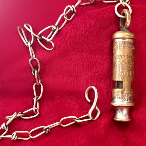 Police Whistle used, old, code 5014 J. Hundson & Co. Birmingham