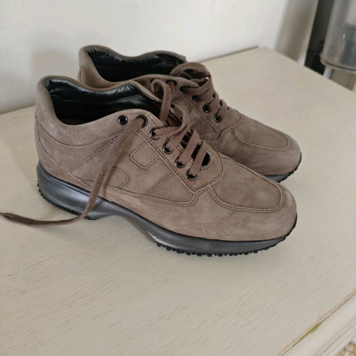 Hogan athletic shoes like new, brown, size 35