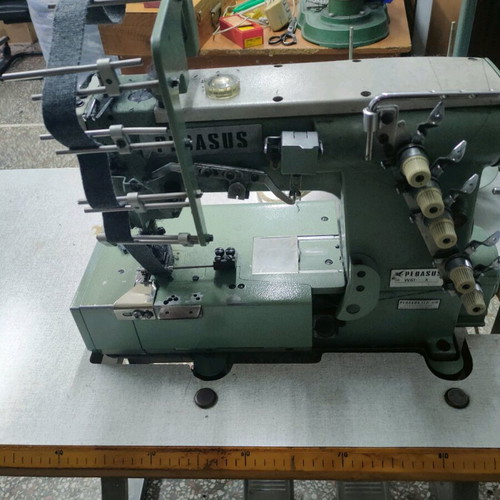 Automatic plate sewing machine used, requires three-phase power