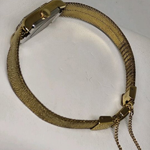 Seiko Vintage Tank Ladies Watch, Gold & Black
