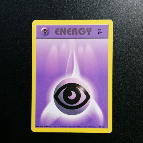Pokémon Psychic Energy Base Set 2 card used, 2000 common 129/130