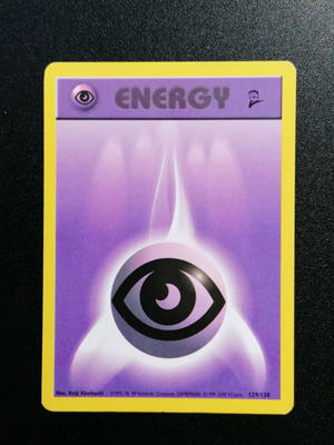 Pokémon Psychic Energy Base Set 2 card used, 2000 common 129/130