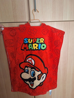 Παιδική πετσέτα πόντζο Super Mario ηλικίας 2-5 ετών σαν καινούργια