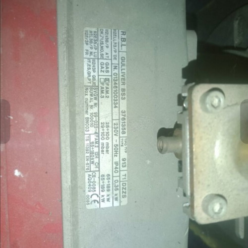 Libra Therm oil boiler used with Riello gas burner