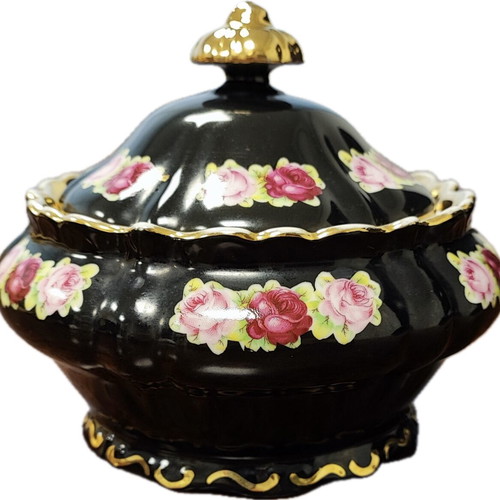 Classic porcelain fondue pot Schumann Bavaria vintage 1950