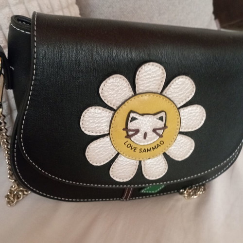 Women's shoulder bag like new, black, crossbody