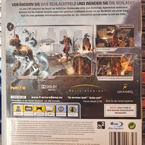 PS3 Fracture game used